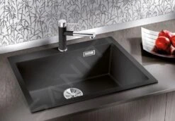 Blanco Pleon 8 - Fregadero De Silgranite, 700x510 Mm, Negro 525957 -Cocina Artículos Tienda e3250f580a7f09f4c74e7972