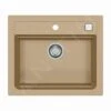 Alveus Atrox - Fregadero De Granito 590x500 Mm, Con Control De Desagüe, Beige 1131994
