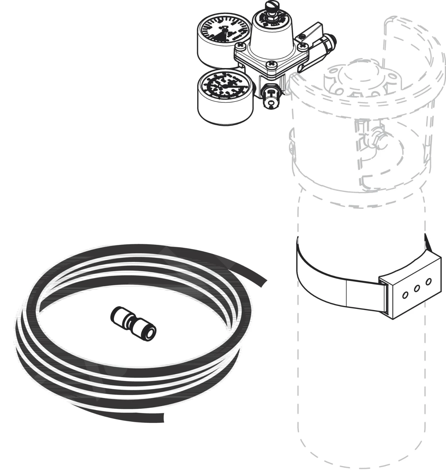 Hansgrohe Aqittura M91 - Kit De Extensión Para Botella De CO2 De 2 Kg 76819000 2 Hansgrohe Aqittura M91 - Kit De Extensión Para Botella De CO2 De 2 Kg 76819000 - Imagen 2