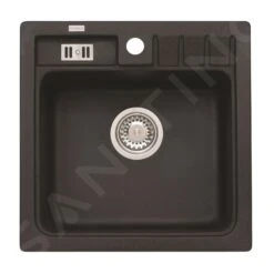 Alveus Conjuntos De Cocina - Conjunto De Fregadero Niagara 20 Y Grifo Nina, Carbon SETA092 -Cocina Artículos Tienda e4303003453858cb92810917