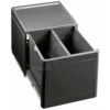 Blanco Botton Pro - Cubo De Basura Extraíble, Con Separación, Capacidad 26 L 517468