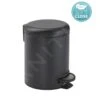 Sapho Accesorios De Baño Gedy - Cubo De Basura Potty 3 L, Soft Close, Negro Mate 320914
