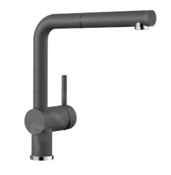 Blanco Linus S - Grifo De Fregadero Con Salida Extraíble, Roca Gris 518813
