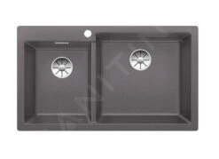 Blanco Pleon 9 - Fregadero De Silgranite, 860x500 Mm, Roca Gris 523058