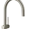 Hansgrohe M54 - Grifo De Fregadero Talis, Aspecto De Acero Inoxidable 72804800